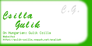 csilla gulik business card